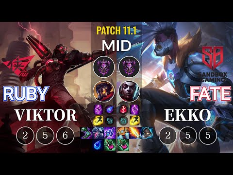 RW Ruby Viktor vs SB FATE Ekko Mid - KR Patch 11.1