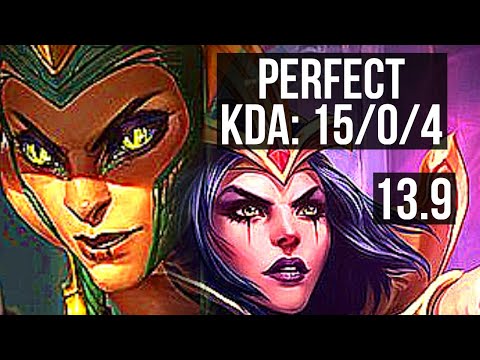 CASSIOPEIA vs LEBLANC (MID) | 15/0/4, Legendary, 400+ games | KR Master | 13.9