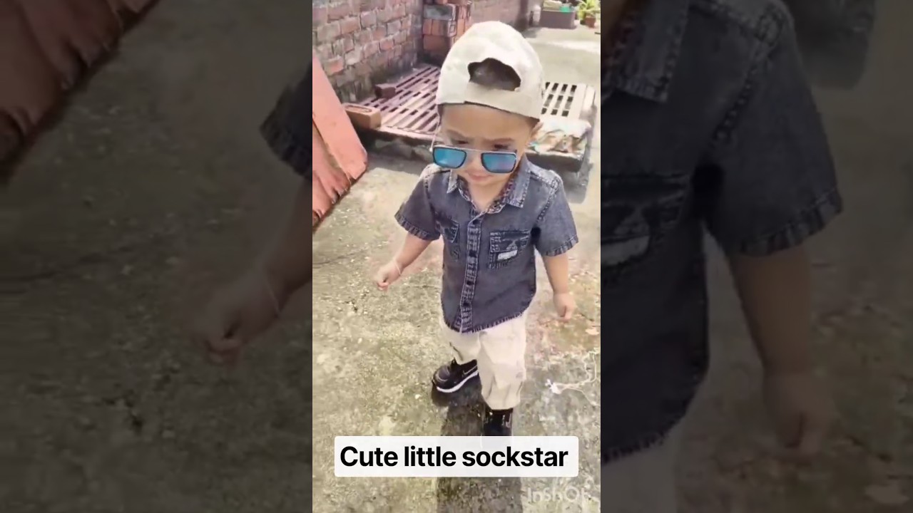 cute little sockstar 😎 shots#cute little sockstar#trending#viral