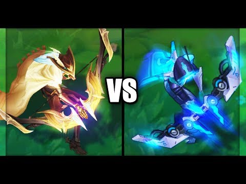 High Noon Ashe vs PROJECT Ashe Legendary Skins Comparison (League of Legends)