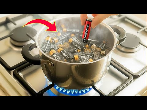 Don’t Throw old AA batteries! Boil It and Make a Lot of Money | Inventor Daily