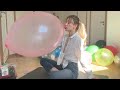 Inflating Punchball And Polkadot Balloons For Bursting