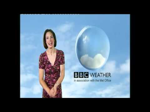 Blushing BBC Weather girl