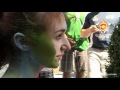 Artist Paints Nude Model In NY