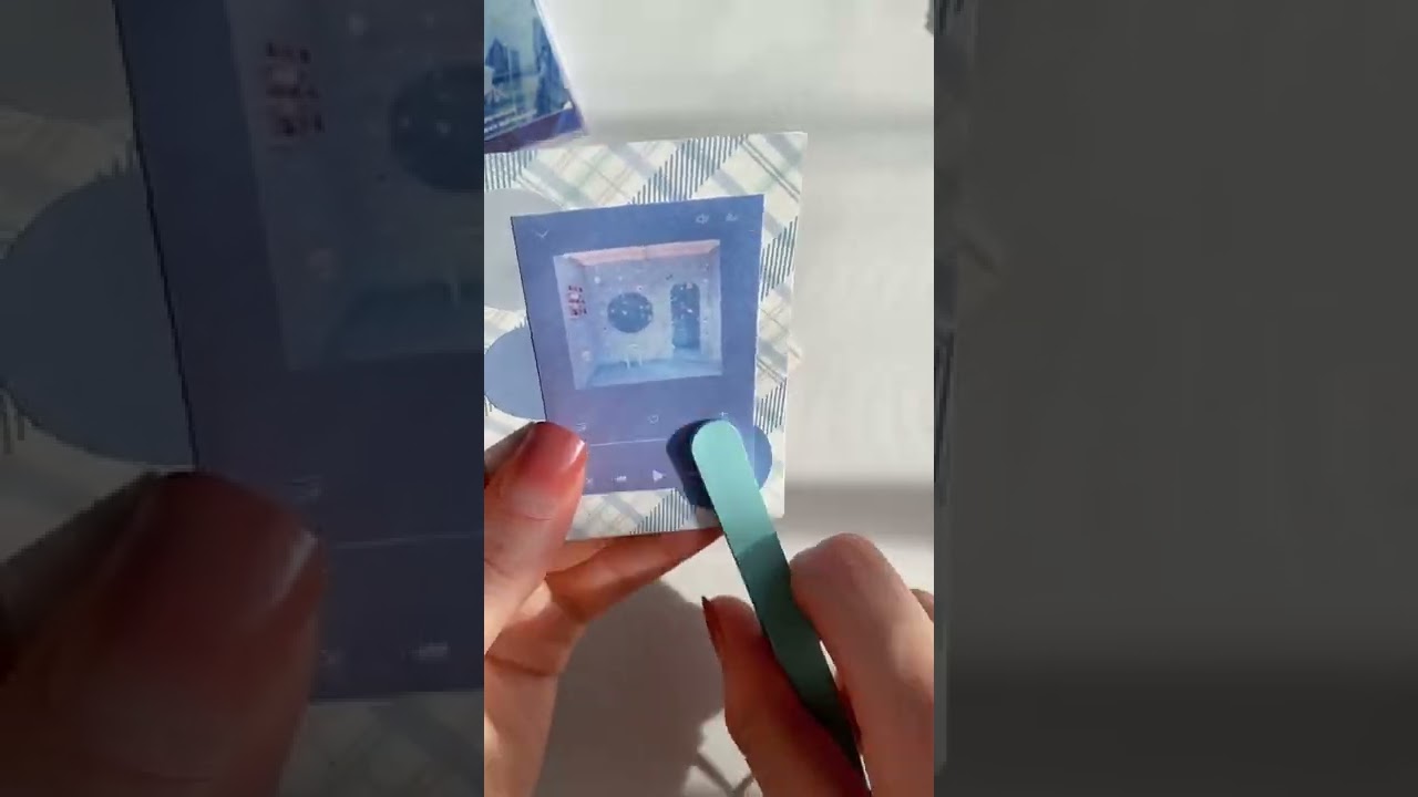 ASMR || mini scrapbooking | blue theme 🐳