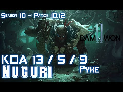 DWG Nuguri PYKE vs SETT Support - Patch 10.12 KR Ranked