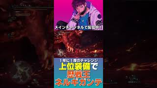 歴戦王ネルギガンテに再び上位装備で挑んだ男の末路【モンハンワールド アイスボーン】#shorts