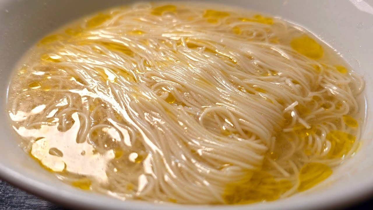 限界出汁そうめん(丸鶏がらスープ×本だし×昆布だし)