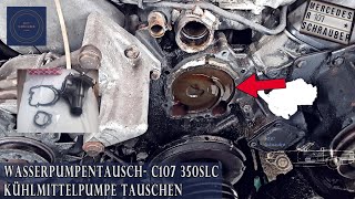 Wymiana pompy wody Mercedes R107/C107 350 SLC