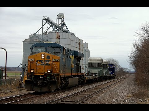 Nuclear Flask Train on Union Pacific in Kansas
