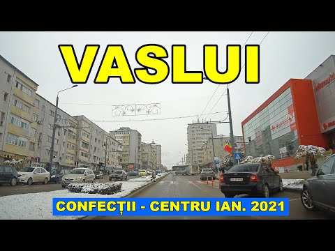 Orasul VASLUI zona Confectii - Centru video 4k ian. 2021