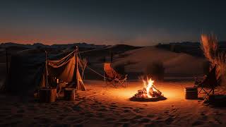 Download lagu Desert Camp Arabian Night with Fire Crackling Sound for Relax and Meditation mp3