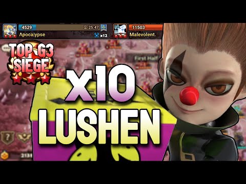 USING 10 LUSHENS | Apocalypse vs Malevolent vs Null | G3 Siege Summoners War