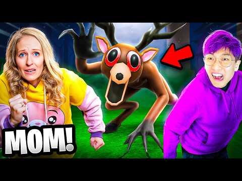 LANKYBOX'S MOM Plays 99 NIGHTS IN THE FOREST ROBLOX...!?