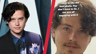 Cole Sprouse Responded To People Brutally Dragging His Close-Up Foot Photo A Year After HisMemorable