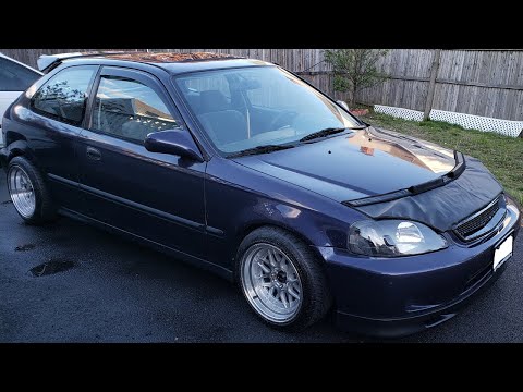 EJ6 Civic Hatch Update - B20 Cold Start, New Wheels, New Look, & Sum Raw Driving Vibes