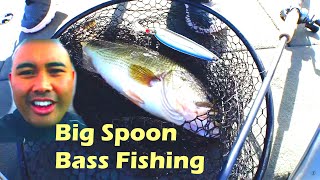 preview picture of video 'Bass fishing Big Flutter Spoons Lopez Lake'