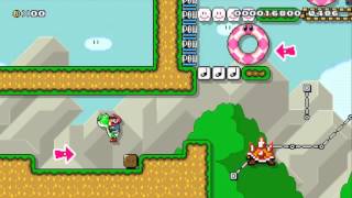 Super Mario Maker - Passive Panga: Shella Easy world record speedrun strat