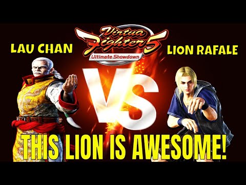 VF5US- THIS LION PLAYER IS AWESOME! (Virtua Fighter 5: Ultimate Showdown)- Lau Chan Matches, FGC.