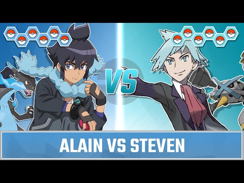 Pokemon Battle: Alain vs Steven