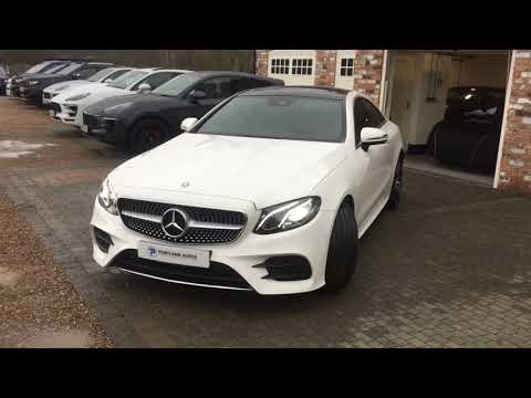 MERCEDES-BENZ E220D COUPE AMG LINE FOR SALE IN POLAR WHITE
