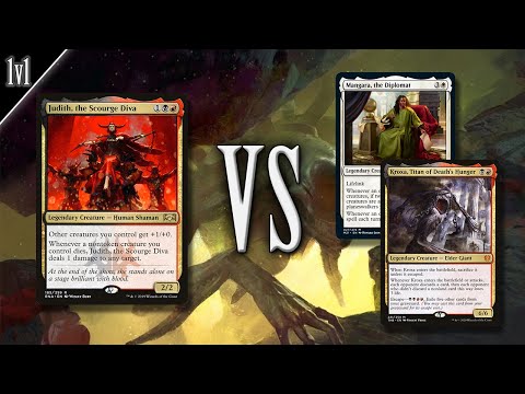 Judith vs Mangara the Diplomat & Kroxa | Commander EDH gameplay | eedi H tribalkai