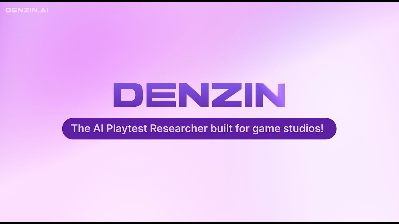 DENZIN: AI Playtest Researcher video preview