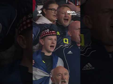 Flower of Scotland BELTED OUT at Hampden Park 🏴󠁧󠁢󠁳󠁣󠁴󠁿🎶 #StanSportAU #WCQ