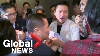 Scuffles break out in Hong Kong's legislature