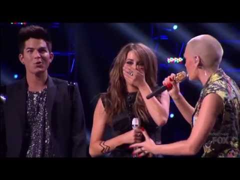 Adam Lambert: It's time to share Angie Miller + Jessie J - Domino - Finale American Idol 2013