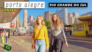 Walking in Downtown Porto Alegre  — Rio Grande do Sul 🇧🇷 Brazil 【 4K UHD 】