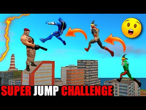 SUPER JUMP Challenge in rope hero vice town|rope hero vice town new update|rope hero version 6.4