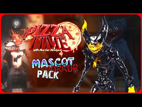 MASCOT HORROR PACK UPDATE | Pizza Time With Murder Monkeys