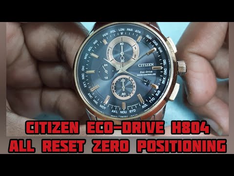 Citizen Eco-Drive H804 All Reset Zero Positioning Tutorial | SolimBD | Radio Controlled Watch