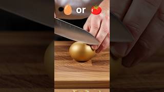 Guess What I’m Cutting? 🥚 or 🍅 #asmr #asmrsounds #aiasmr #glassfruit #relaxing #satisfyingvideo #ai