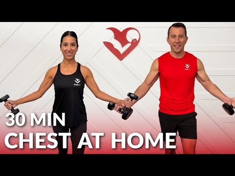 30 Min Dumbbell Chest Workout at Home
