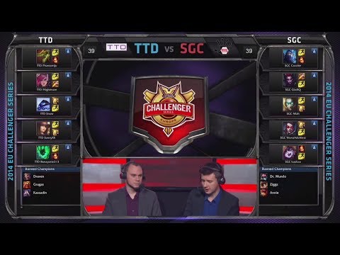EU Challenger 2014 Spring Ro8:  TTD vs SGC G3 Highlights