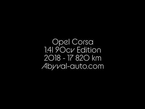 ABYVAL AUTO : Opel Corsa 1.4l 90cv Edition 2018 - 17 820 km