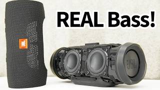 How to remove JBL Charge 3 grill + speakers excursion bass test