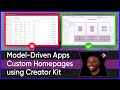 How To Create Custom Home Pages In Model Driven Apps