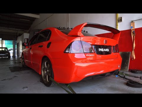 Dyno : 138HP Honda Civic FD 1.8 iVTEC R18 Auto Transmission tuned by Z Garage | Z Dyno Tuning Garage