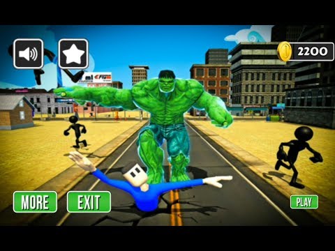 Monster Hero Vs Stickman | Incredible Monster Hero Vs Stick Villains Fight - Android GamePlay