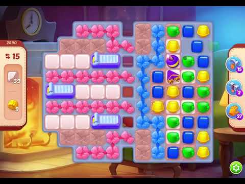 HomeScapes Level 2890 no boosters (16 moves)