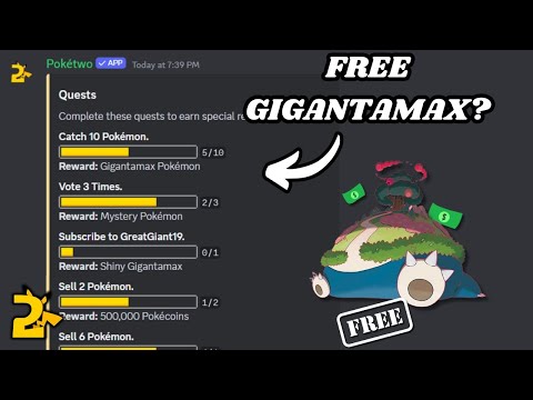 How to get gigantamax pokemon in poketwo and get rich while doing it.