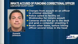 Inmate charged with assault after punching correctional officer in Lincoln jail, police say