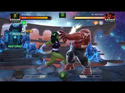 She-Hulk vs. Red Hulk LOL. GOD TIER DAMAGE