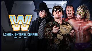 Download lagu FULL EVENT: WWE in London, Ontario, Feb. 16, 1991 | Warrior vs. Slaughter; Taker, Roberts and MORE mp3