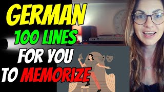 GERMAN FOR EVERYONE - A1-A2 - 100 LINES FOR YOU TO MEMORIZE - LEARN THEM AND START PLAYING WITH THEM