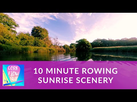 Indoor Rowing Machine Workout Scenery 10 Minute Sunrise Front POV Of The Upper River Hamble