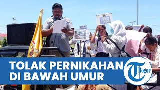 Viral, Temannya Dinikahkan Ortu, Puluhan Siswa SMP Gelar Aksi Protes Tolak Pernikahan di Bawah Umur